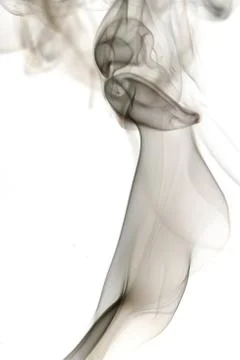 Smoke on black Stock Photos