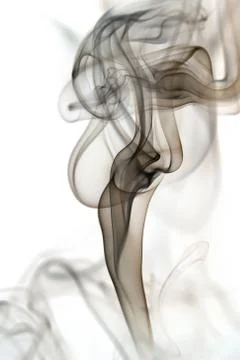 Smoke on black Stock Photos