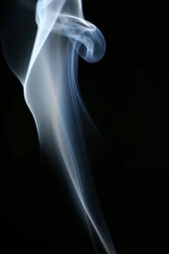 Smoke on black Stock Photos