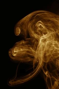 Smoke on black Stock Photos