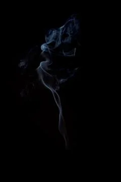 Smoke on black Stock Photos