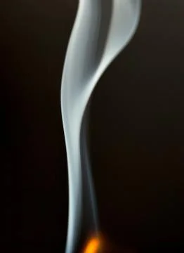 Smoke on black Stock Photos