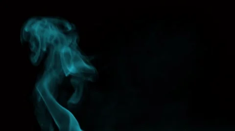 Smoke blue Stock Footage 46595981