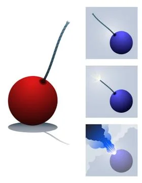 Smoke bomb Stock Illustration
