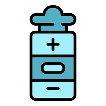 Smoke bottle cig icon vector flat Stock Illustration