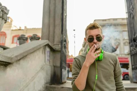 Smoke break Stock Photos