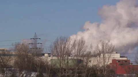 Smoke from buildings. Stock-Footage 34495289