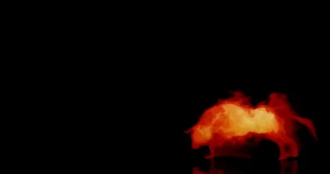 Smoke bull_2 库存影片 106823564