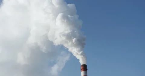 Smoke from chimney CHP 4K Vídeos de archivo 57339254