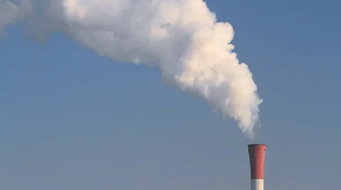 Smoke from a chimney Stock Footage 1062698