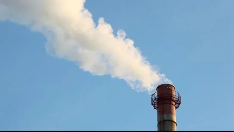 Smoke from the chimney Stock Footage 3924599