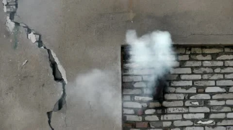 Smoke from a Chimney Video stock 11128346