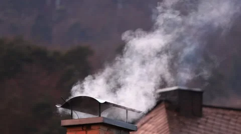 Smoke from a chimney Vidéo 47740939