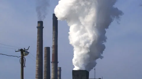 The smoke from the chimney Video stock 56938214