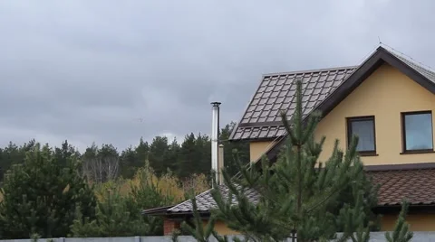 Smoke from chimney Stock-Footage 68992933