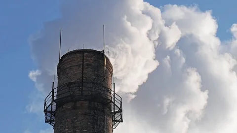 Smoke from the Chimney Stock Footage 72385420
