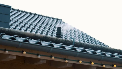 Smoke From A Chimney Stock Footage 97870105