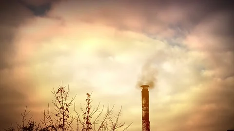 Smoke from the chimney Stock-Footage 144422324