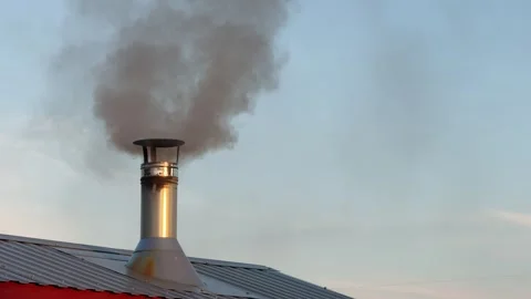 Smoke-from-chimney Stock Footage 339663223