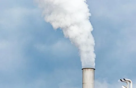 Smoke from chimney Stock Photos