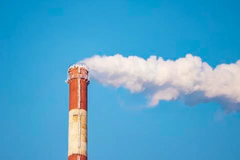 Smoke from the chimney. Stock Photos