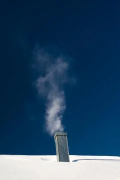 Smoke from a Chimney Stock Photos