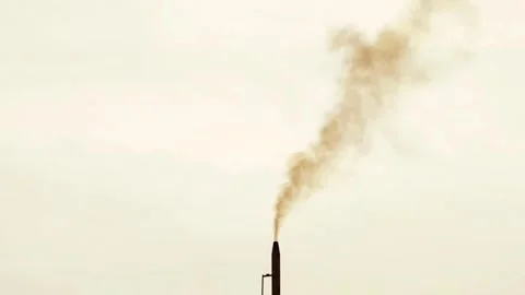 Smoke from chimney pollution. Stock Footage 318010298