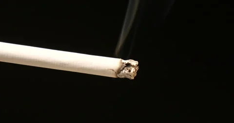 Smoke on a cigarette Stock Footage 162611719