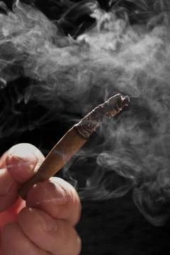 Smoke cigarette Stock Photos