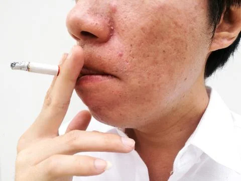 Smoke cigarette Stock Photos