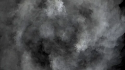 Smoke in circular motion, expands towards the camera. Twisting smoke. Video stock 82468378