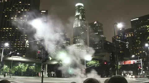 Smoke City (Time lapse) Stock Footage 12454508