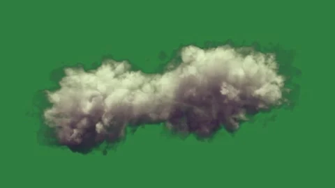 Smoke cloud on cartoonish Stock Footage 335978485
