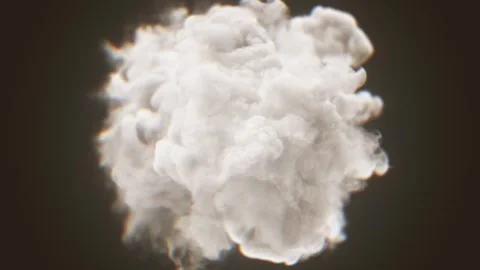 Smoke Cloud Coming Forward Background Vídeos de archivo 261544607