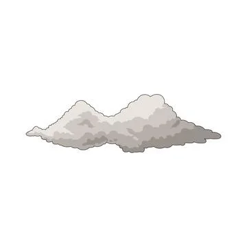 Smoke cloud illustration Stock Illustration