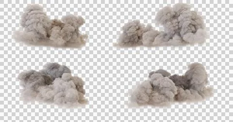 Smoke cloud special effect, isolated on black background. Abstract design e.. 写真素材