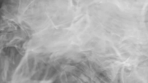 Smoke cloud vapor flow white smog wave Vidéo 247956521