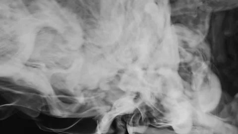 Smoke cloud vapor puff white fume texture Vidéo 247957541