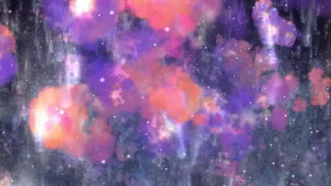 Smoke Clouds Exploding Glowing Particles, Abstract Colorful Motion Background Stock-Footage 335201331