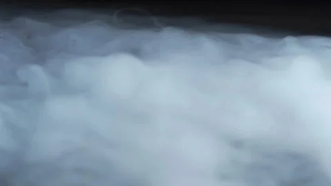 Smoke clouds, fog effect, black background, Stock Footage 154196634
