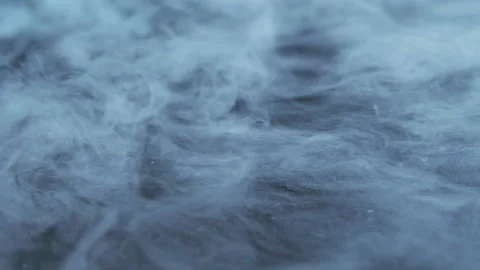 Smoke clouds, fog effect, black background, Stock Footage 154197245