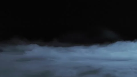 Smoke clouds, fog effect, black background, Stock Footage 154200663