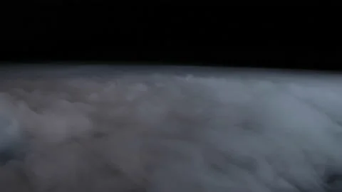 Smoke clouds, fog effect, black background, Video stock 154201217