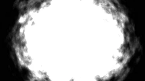 Smoke Clouds Pouring Out of Centre Frame Mask Video stock 139736329