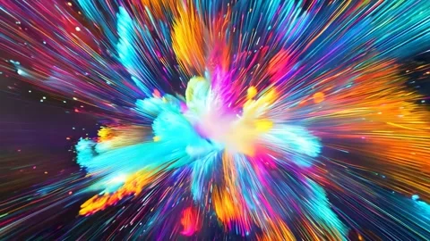 Smoke colorful beautiful, slow motion, Abstract smoke Move Stock Footage 302137341