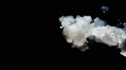 Smoke column from the right side, useable for explosion on black background, 4K Stock Footage 67337277