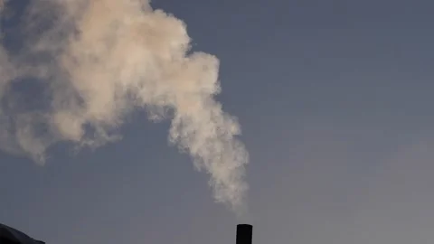 Smoke comes from the chimney Stock Footage 260934146