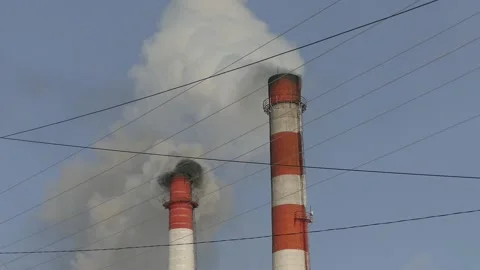 Smoke comes out of the chimney Stock Footage 148475083