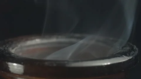 Smoke comes out of the neck. Stock Footage 67247218