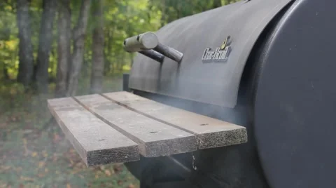Smoke Coming From A Grill Stock Footage 61197437